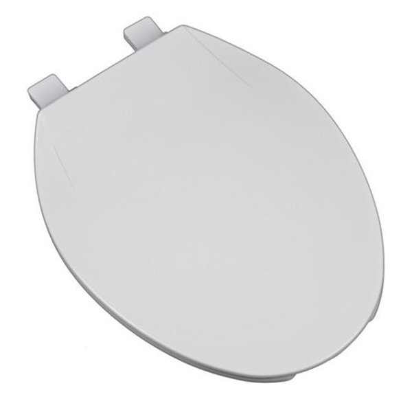 Plumbing Technologies Plumbing Technologies 3F1E1-00 Deluxe Plastic Round Front Contemporary Design Toilet Seat; White 3F1E1-00